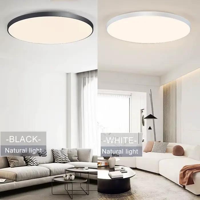 Plafonniers LED intelligents 50W 80W télécommande App Dimmable résistant à la poussière et à l'humid