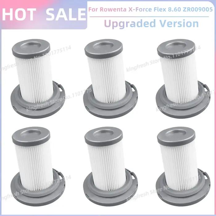 Filtres HEPA en ABS pour aspirateur Rowenta X-Force Flex 8.60 ZR009005 ZR009006 pièces de rechange accessoire compatible avec aspirateur sans fil pour maison occasions spéciales