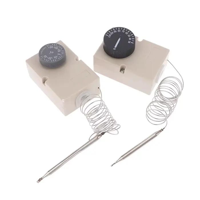 Thermostat capillaire à interrupteur mécanique de température 50-300°C 0-60°C 0-50°C 0-40°C 30-110°C -30-30°C pour bouton d'appareil électrique