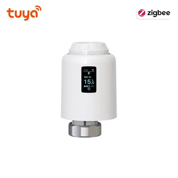 Tuya Zigbee tête thermostatique vanne de radiateur Zigbee tête de vanne thermostatique vie intellige