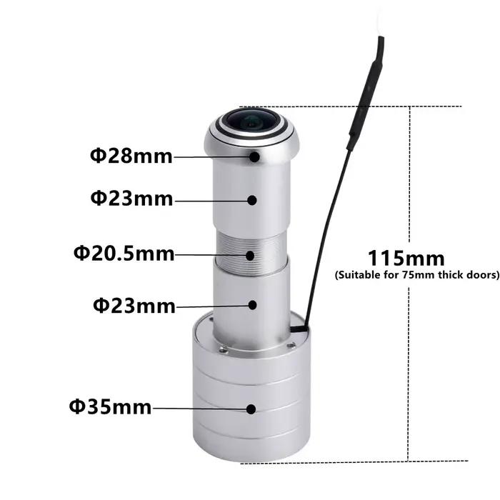 Caméra IP WiFi 1080p, grand angle