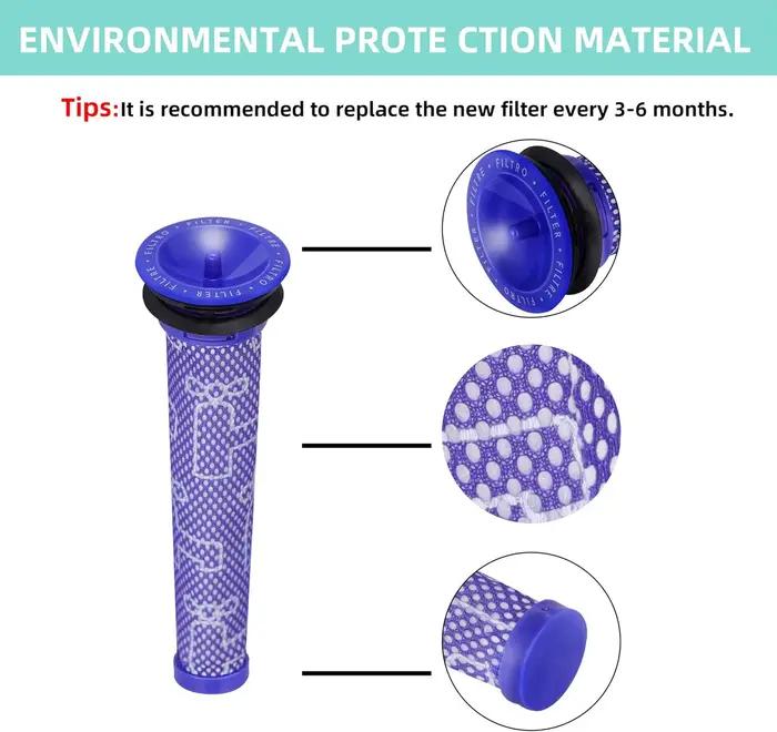 Filtre de remplacement pour aspirateur sans fil Dyson V6 Absolute Total Clean, filtres HEPA comparés
