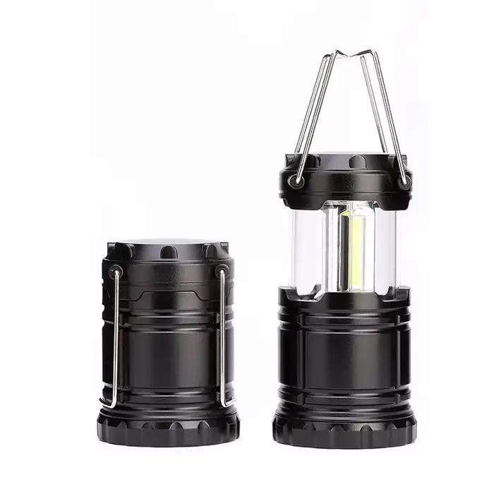 Mini lampe de tente 3 * COB LED lanterne Portable torche télescopique lampe de Camping lumière de se