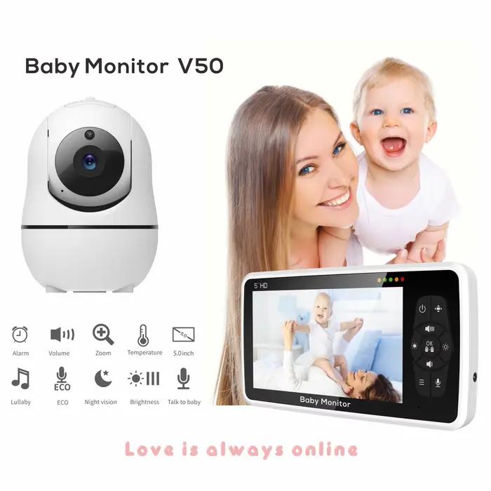 Moniteur vidéo pour bébé avec deux caméras et audio