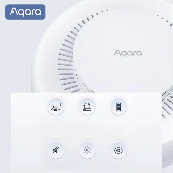 Aqara détecteur de fumée capteur Zigbee 3.0 moniteur d'alarme incendie alerte sonore sécurité à domicile intelligente fonctionne avec l'application Xiaomi Mi Home Homekit