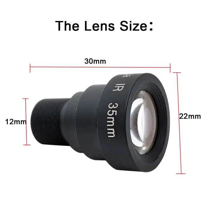 Caméra de vidéosurveillance HD 5MP M12 avec lentille manuelle 25MM/35MM/50MM pour sécurité maison et entreprise occasions spéciales