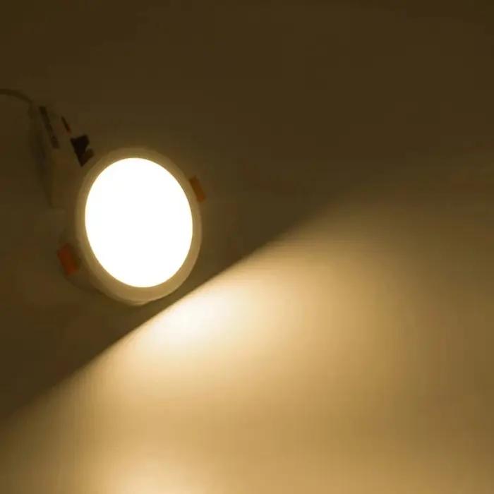 6W 8W 15W 20W LED panneau lumineux encastré plafond LED Downlight Ultra mince trou de coupe