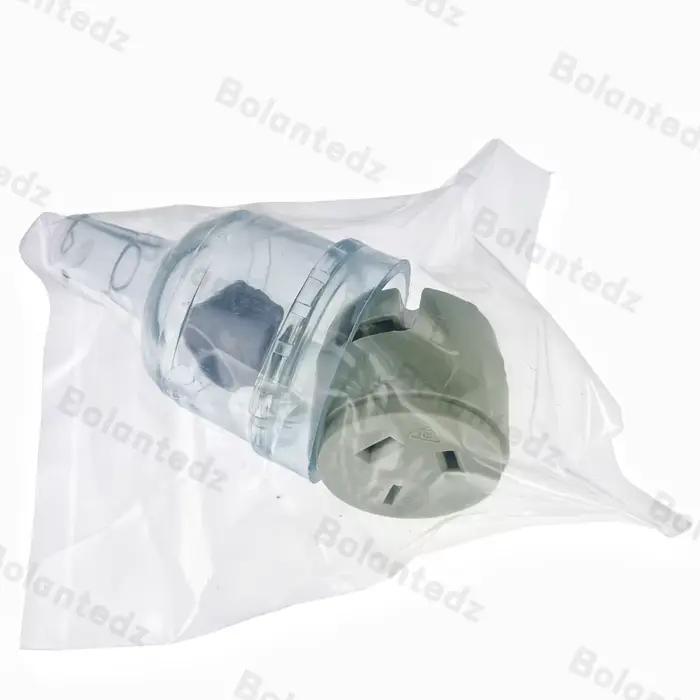 Prise électrique Bolantez SAA Rewirable 3 broches avec protection contre les surtensions et mise à la terre standard pour une utilisation résidentielle sécurisée et esthétique