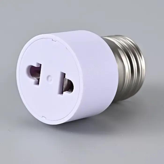 Adaptateur de douille d'ampoule E27 à brancher, convertisseur de douille de lampe, prise US EU, base de lampe pour luminaire domestique, pratique et durable