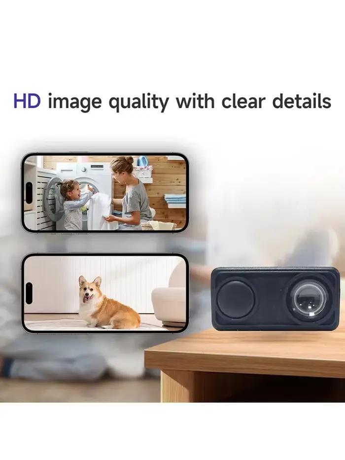 Mini caméra de sécurité sans fil BMAD 1080P Full HD pour surveillance intérieure et extérieure avec détection de mouvement et vision nocturne en couleur pour la sécurité de la maison