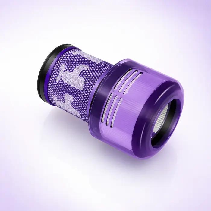 Filtres innovants pour aspirateur Dyson V12 en ABS, gris clair, jaune clair, kaki foncé, vert clair, pièces d'aspirateur pour nettoyage optimal et durabilité maximale