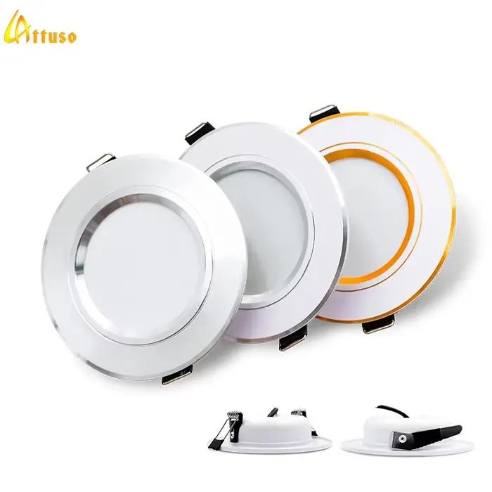 Led Downlight encastré rond plafonniers DC 12V 24V AC110V 220V 5W 9W 12W 15W 18W projecteur pour la