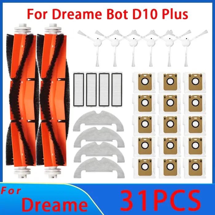 Sac à poussière Dreame Bot D10 Plus en tissu de haute qualité pour aspirateur robot Dreame, pièces de rechange pour Dreame Bot D10 Plus, sacs de nettoyage pour Dreame Bot D10 Plus, accessoires pour Dreame Bot D10 Plus