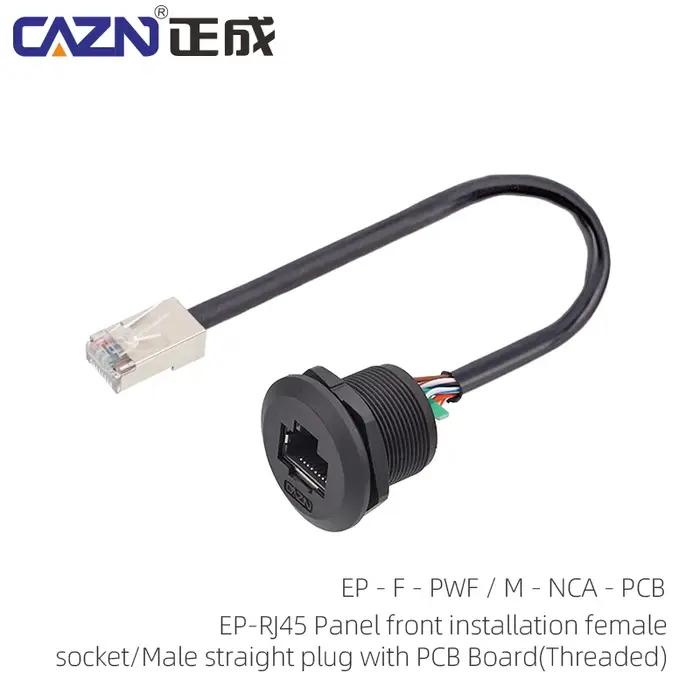 Prise EP RJ45 avant montée avec fil de 0.3M 0.5M 1M pour installation facile et sécurité maximale occasions domestiques et professionnelles