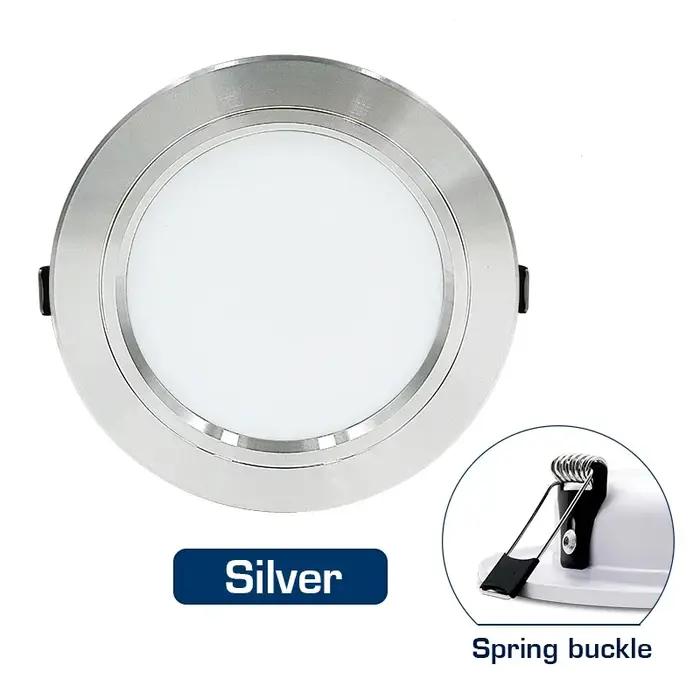 Led Downlight encastré rond plafonniers DC 12V 24V AC110V 220V 5W 9W 12W 15W 18W projecteur pour la décoration intérieur