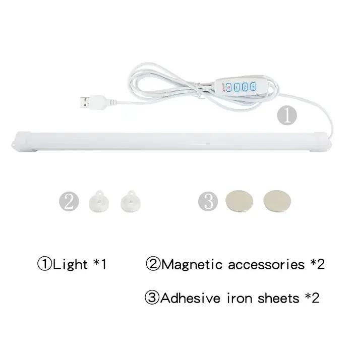 Bande lumineuse LED sous armoire réglable USB alimentée avec 3 changements de couleur pour cuisine chambre éclairage nocturne ambiance douce installation facile occasions spéciales
