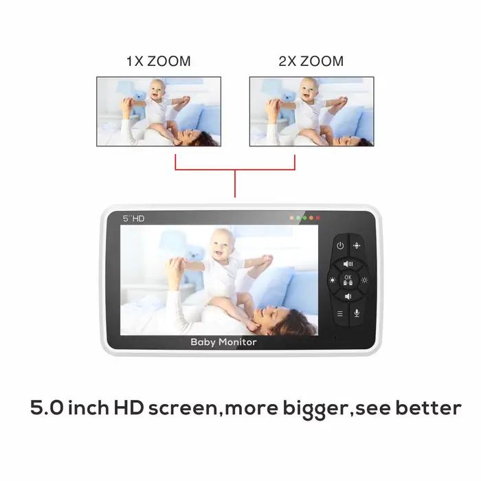 Moniteur vidéo pour bébé avec caméra et audio