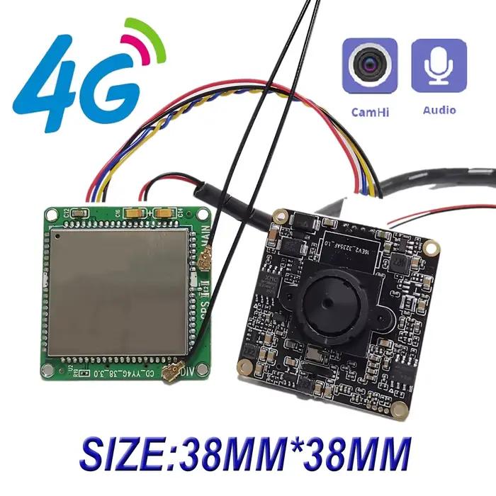 Caméra IP 3G SIM 5MP Camhi App DIY pour sécurité domestique intérieure avec détection de mouvement et connexion 4G pour protéger votre maison à distance