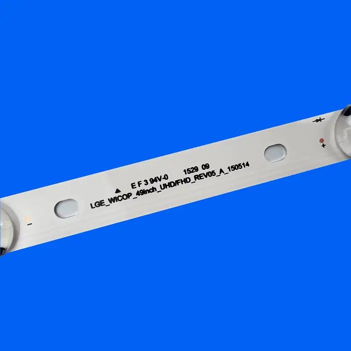 Rétroéclairage TV LED 49 pouces, 49UH610A 49UH6100 49LF5100 49UH6030 49UF640V 49UF6407 49UF640 49LF5
