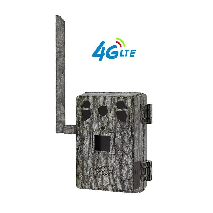 Caméra de surveillance LCLCTEK 4G S06 H6 avec zoom 4x, vision nocturne couleur, batterie rechargeable, résistance aux intempéries, compatible avec les systèmes mobiles pour surveillance extérieure et intérieure